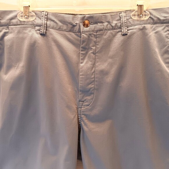 Polo Ralph Lauren Shorts Mens 38 Light Blue Twill The Polo Chino Preppy Stretch - Picture 4 of 11